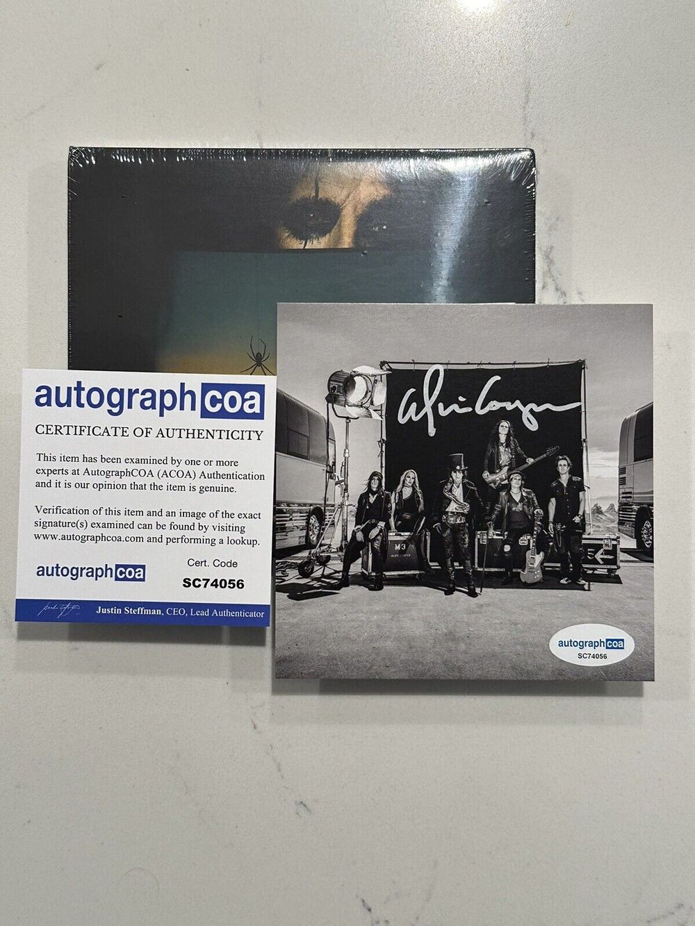 Alice Cooper Road Signed ACOA COA RARE AUTOGRAPHED CD And DVD